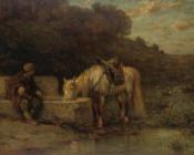 阿道夫 施赖尔 : a rest by the fountain